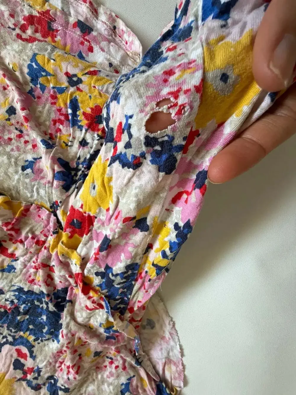 Old Navy Floral Blouse XL Girls Watercolor Flower Festival Boho Top